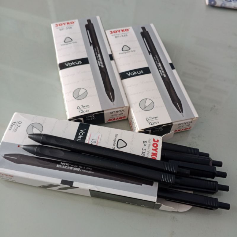 

JOYKO Bolpoin Ball Pen BP - 338 1 pak isi 12 pcs / Pulpen Cetrek Joyko Murah