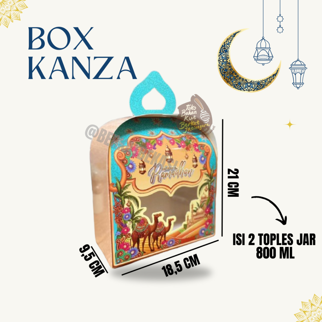 

BOX LEBARAN KANZA 2 / BOX LEBARAN LUCU / DUS LEBARAN ISI 2 TOPLES 800 ML / PCS