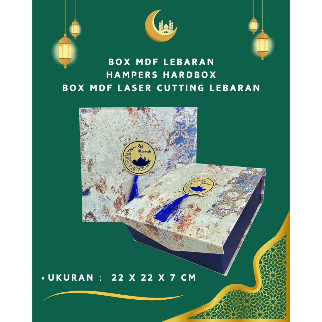 

Gift Box Tempat Kue Lebaran Simpel untuk 4 Toples Kotak 250 gram Hijau