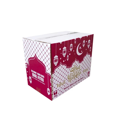 

(10pcs) Box Parcel Lebaran Merah 40x25X32 Edisi Hari Raya Idul Fitri Kardus Hampers Parcel Sembako Lebaran Gift