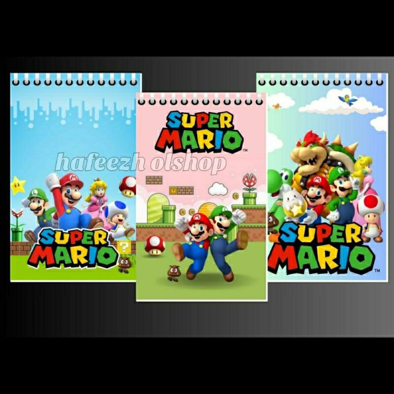 

Buku Catatan Super Mario Note Book Buku Kecil Note Book Gambar Super Mario