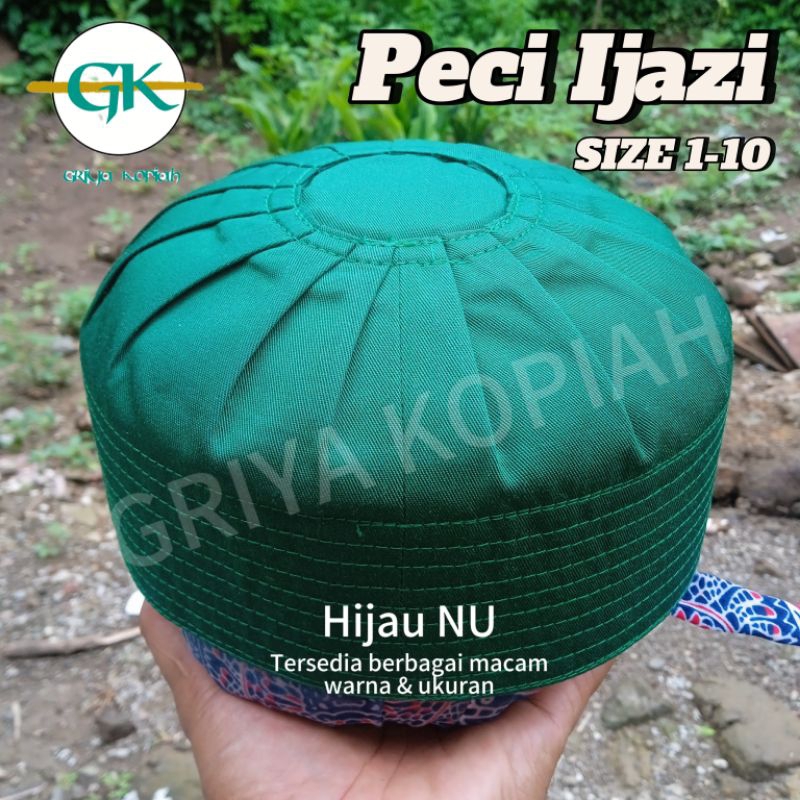 [PROMO] PECI IJAZI Habib Syech Haqqoni Dewasa & Anak Size 1-10 Hijau NU Hitam Putih