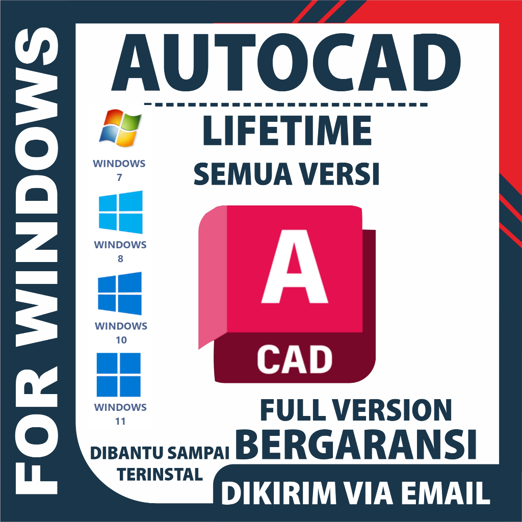 AUTOCAD PRO LIFETIME | WINDOWS ONLY| TERMURAH | BERGARANSI | FULL VERSION