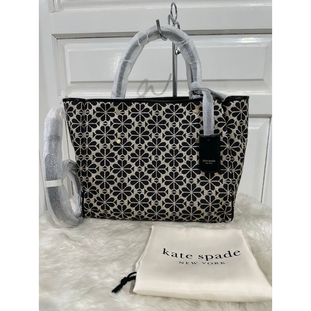 Tas Kate Spade KS Spade Flower Jacquard Sand Multi New Original