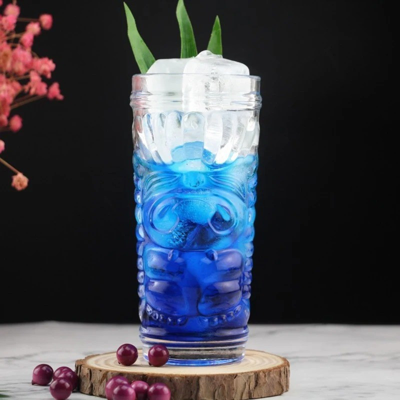 Gelas Cocktail Mocktail Juice Hawaiian Tiki 420ml MC42 Transparent