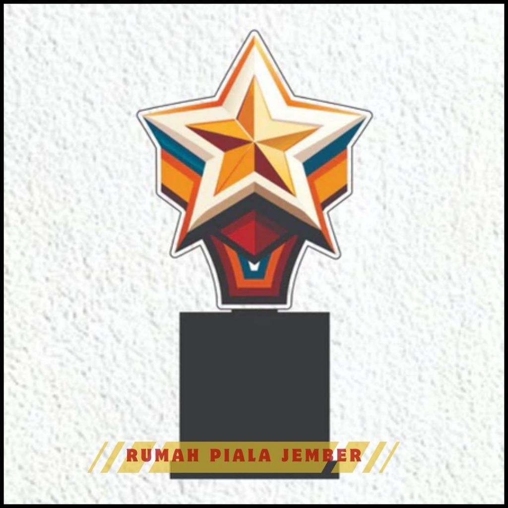 Piala Bintang Akrilik Custom Piala Juara Piala Bintang Akrilik Custom