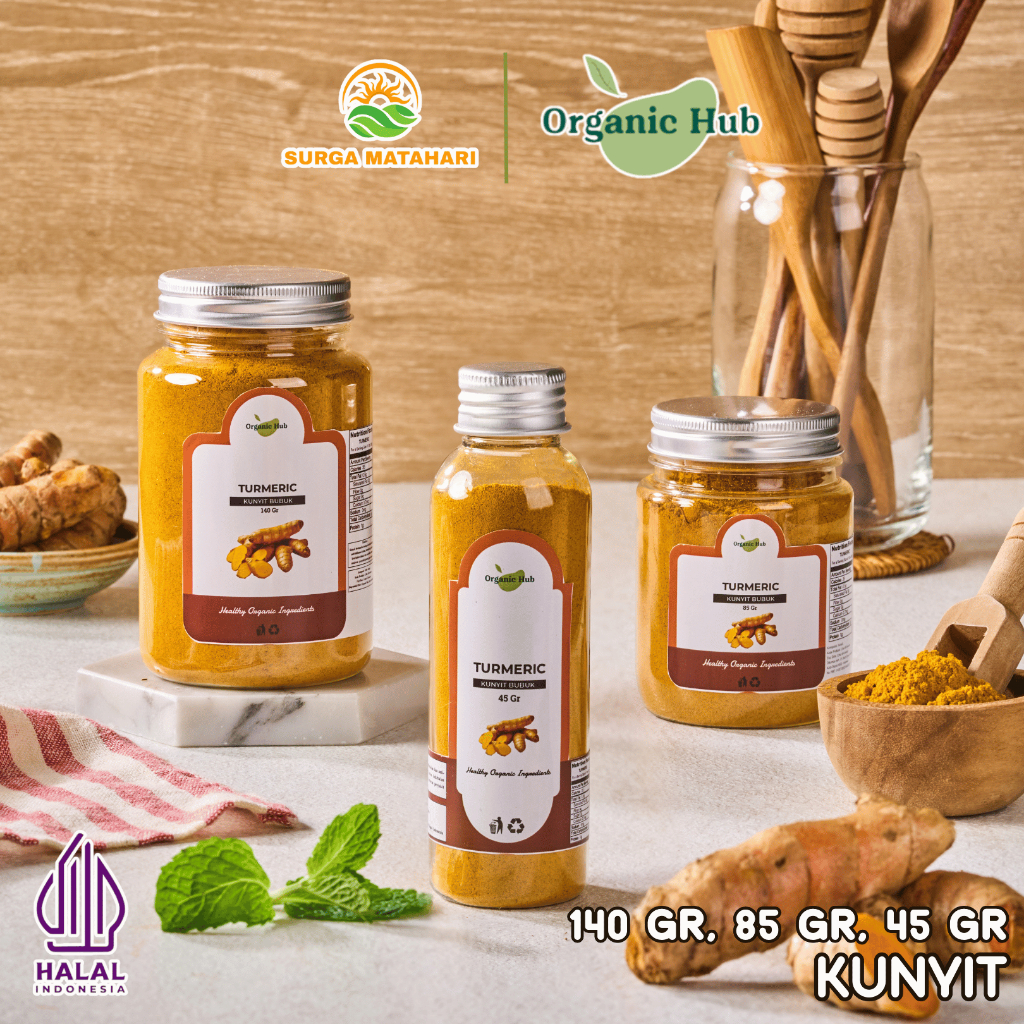 

Organic Hub Kunyit Bubuk Tumeric Powder Asli 100% Organik Untuk Asam Lambung Murni Herbal
