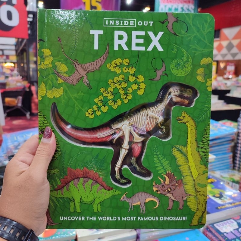 BIG BAD WOLF BOOKS • INSIDE OUT : T-REX - REFERENCE BOOK BBW IMPORT BUKU ILMU PENGETAHUAN ANAK