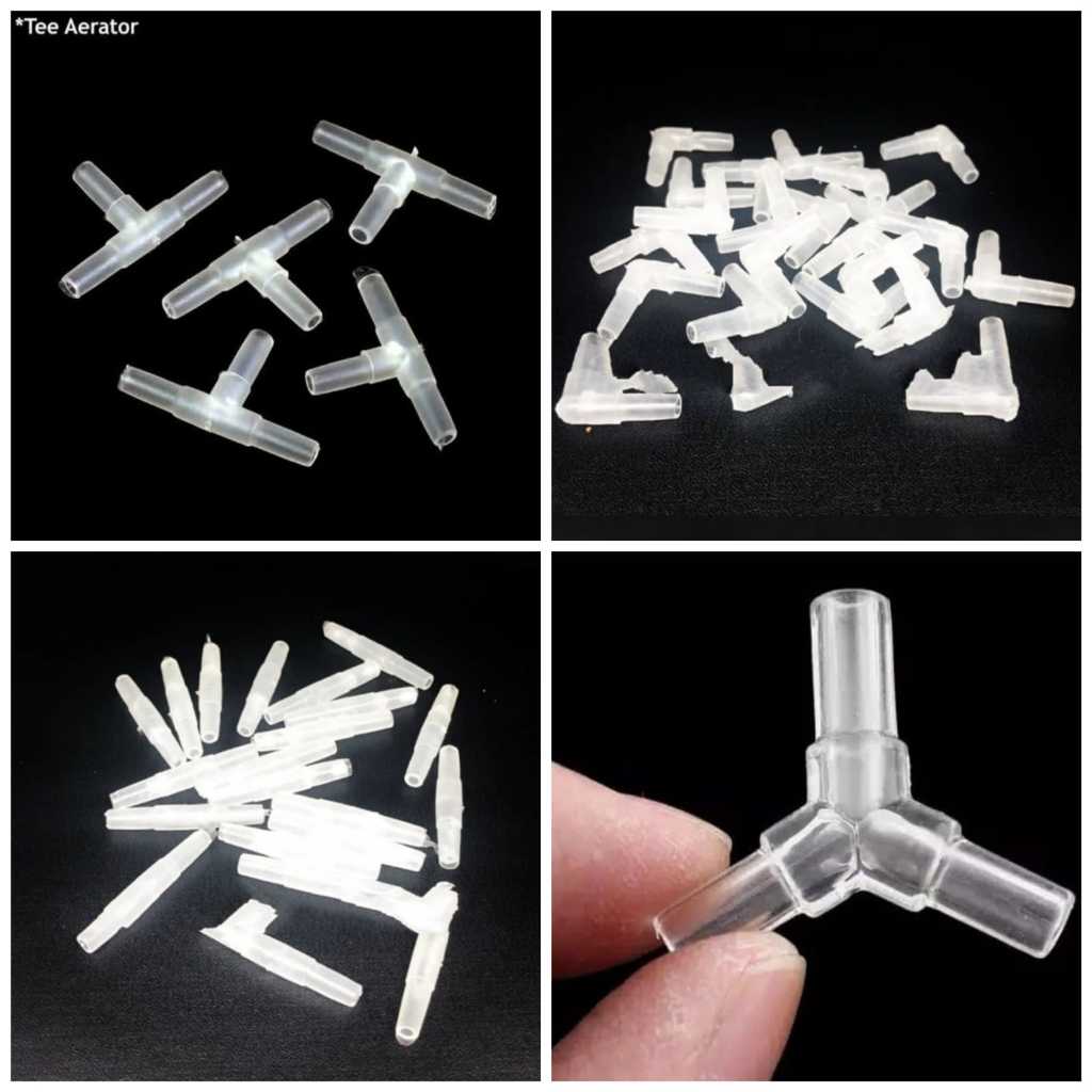 Sambungan Selang Aerator T L I Y Konektor Gelembung Udara Oksigen Ikan Hias Air Aquarium Aquascape K