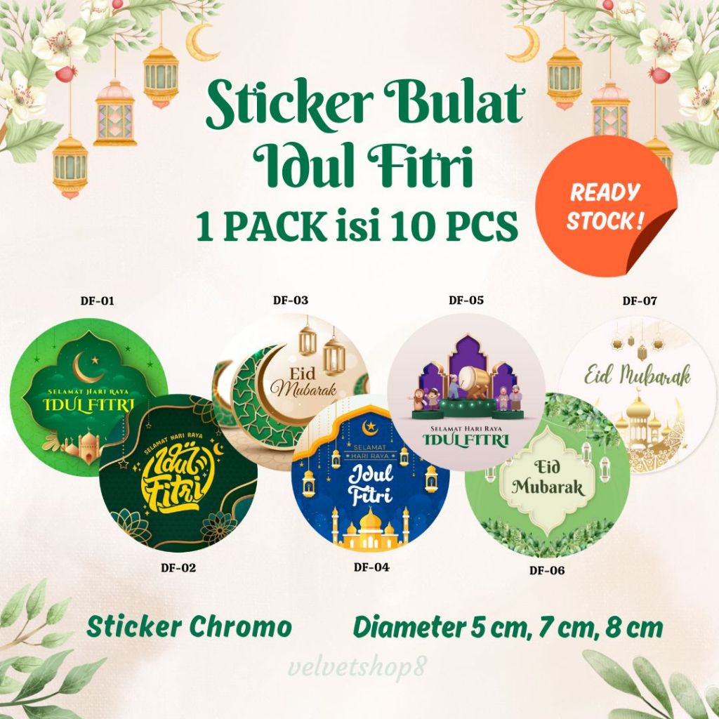 

Sticker Idul Fitri Ramadan Lebaran / Stiker Toples Kue Hampers Idul Fitri Ramadhan - Isi 10