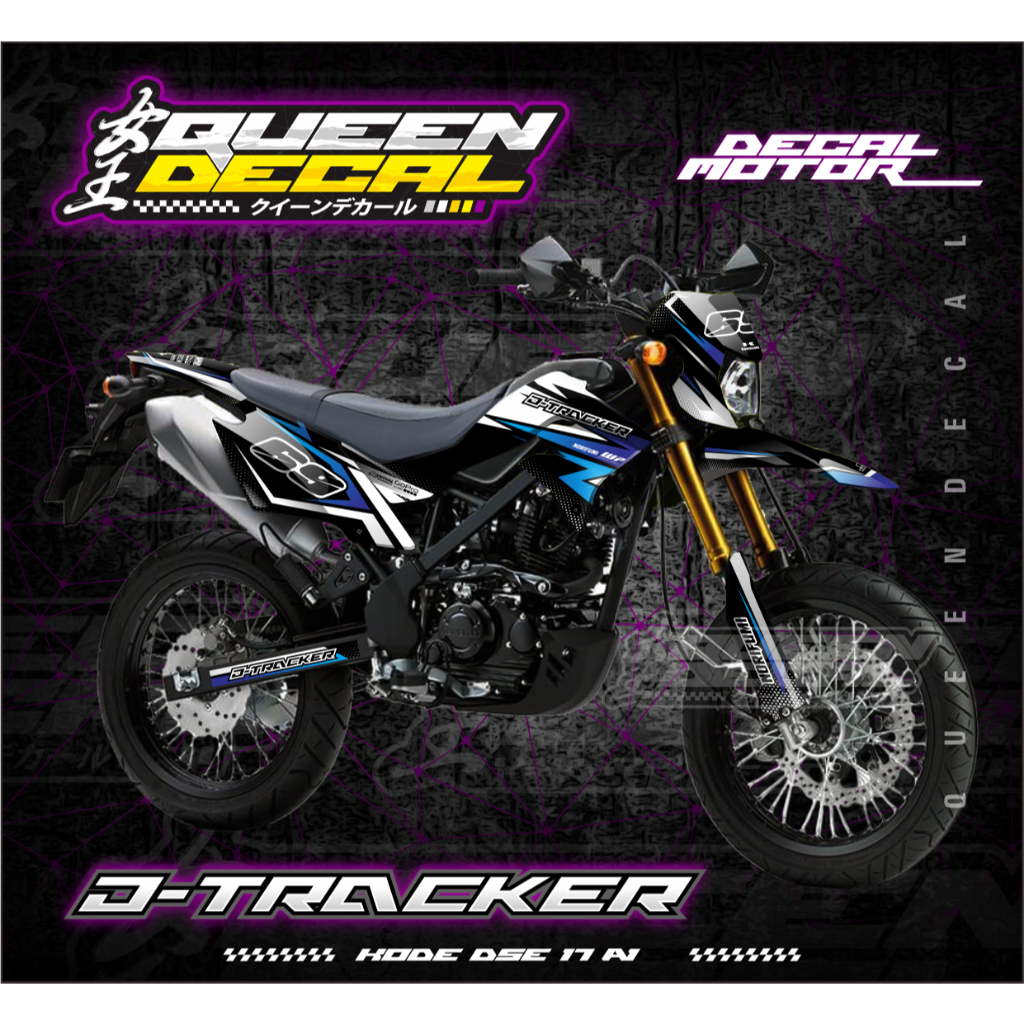 Stiker Motor Full Body Motor D-TRACKER / Bahan Premium Custom - DSE
