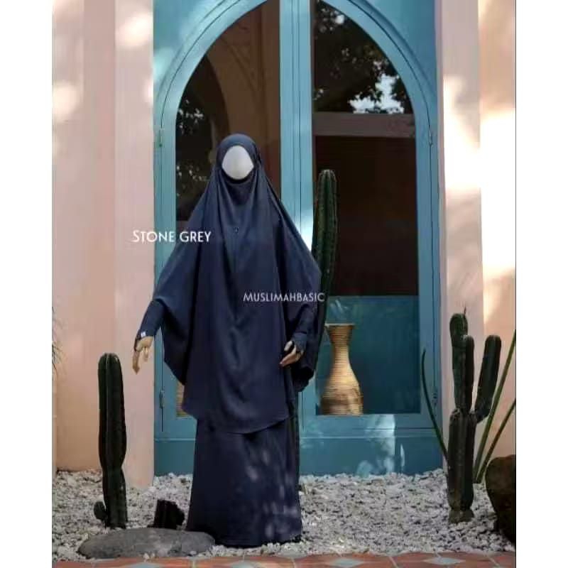 FK NAIMA SET ROK BRAND MUSLIMAH BASIC (PRELOVED)