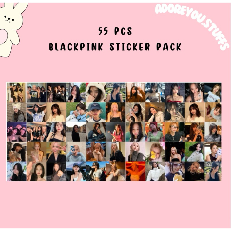 

(55pcs) BLACKPINK STICKER KPOP / STICKER FREEBIES / STICKER DECO KPOP BLACKPINK JENNIE / LISA / JISOO / ROSE BP BLACK PINK