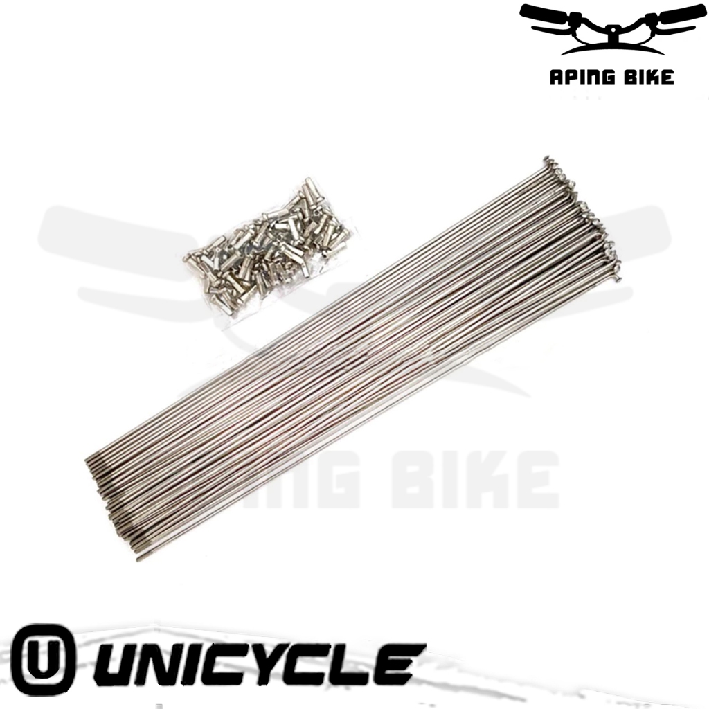 Jari Jari Unicycle Sepeda 26" 14G x 262mm Chrome STAINLESS Ruji Spokes
