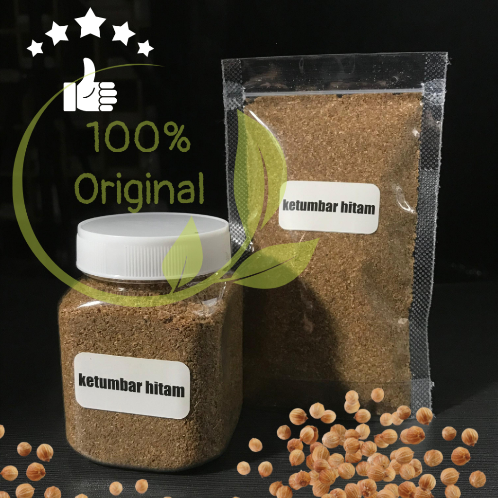 

Ketumbar hitam bubuk alami kemasan 80grm 50grm alami