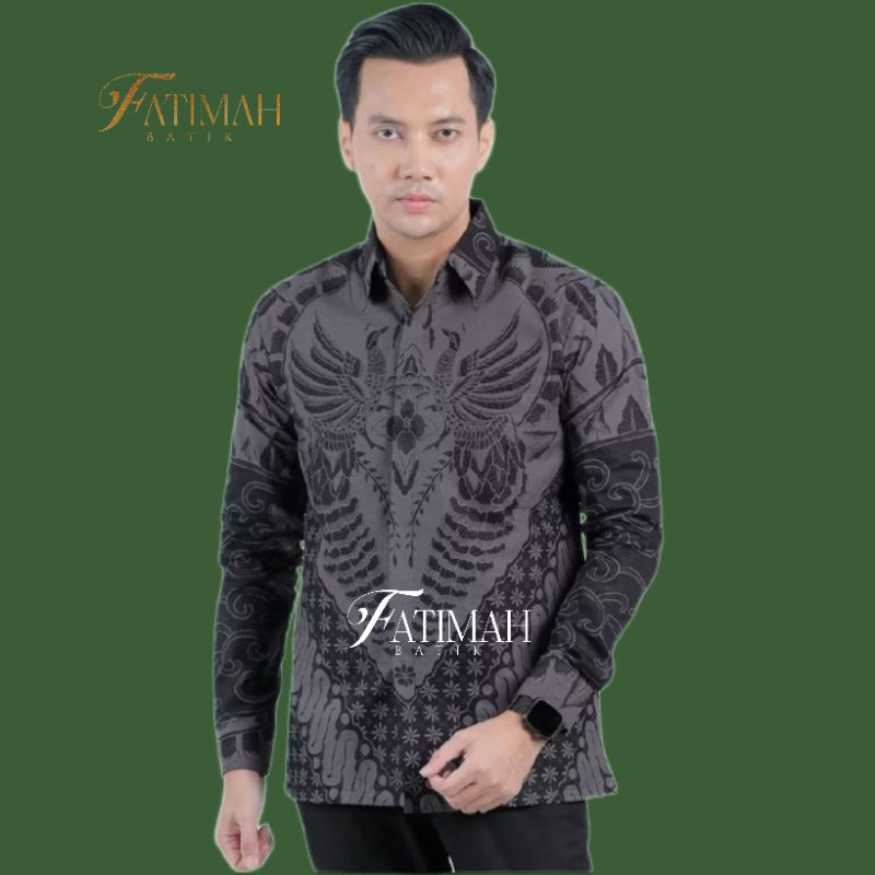 Batik Pria Modern - FA Batik - Pria Modern Lengan Panjang Slim Fit Premium