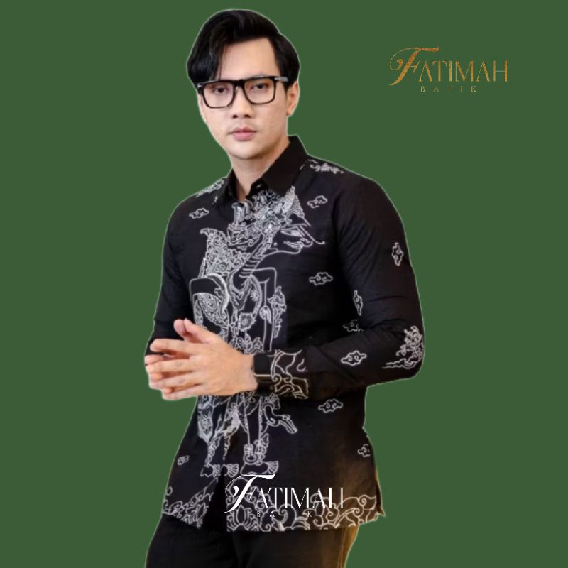 Batik Pria Modern - FA Batik - Pria Modern Lengan Panjang Slim Fit Premium
