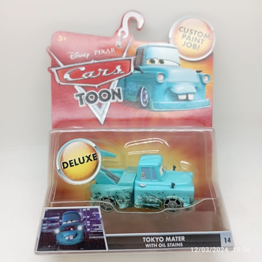 Disney Cars Toon Mega Size Deluxe Tokyo Mater with Oil Stains Diecast Mattel 2010