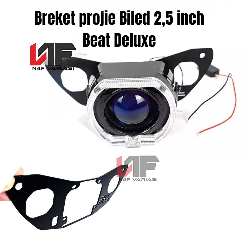 Breket Biled Beat Deluxe Bracket Projie Tebal 3mm Biled Aes Wst 2.5 In Beat New Deluxe Street 3 mm