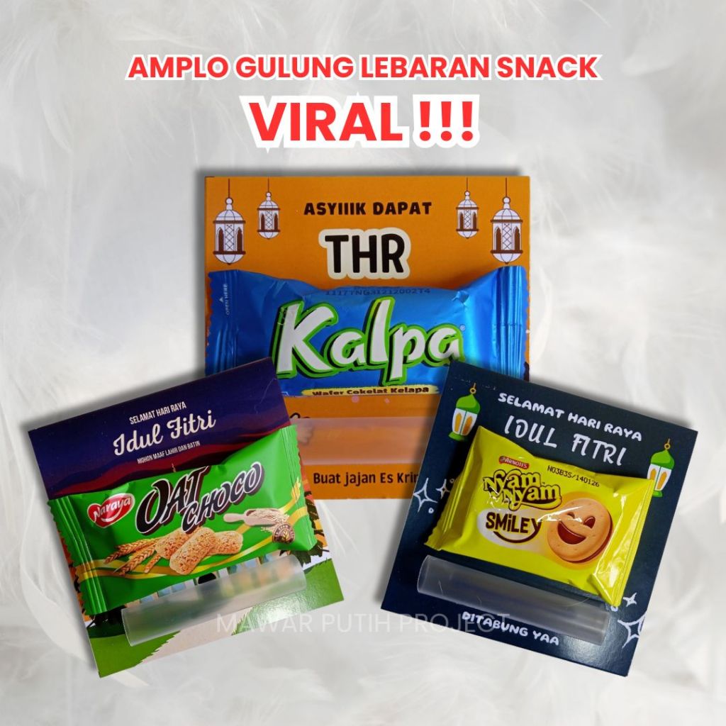 

Amplop Lebaran Gulung + Snack | Amplop Anak-Anak Unik | Amplop Viral 2025