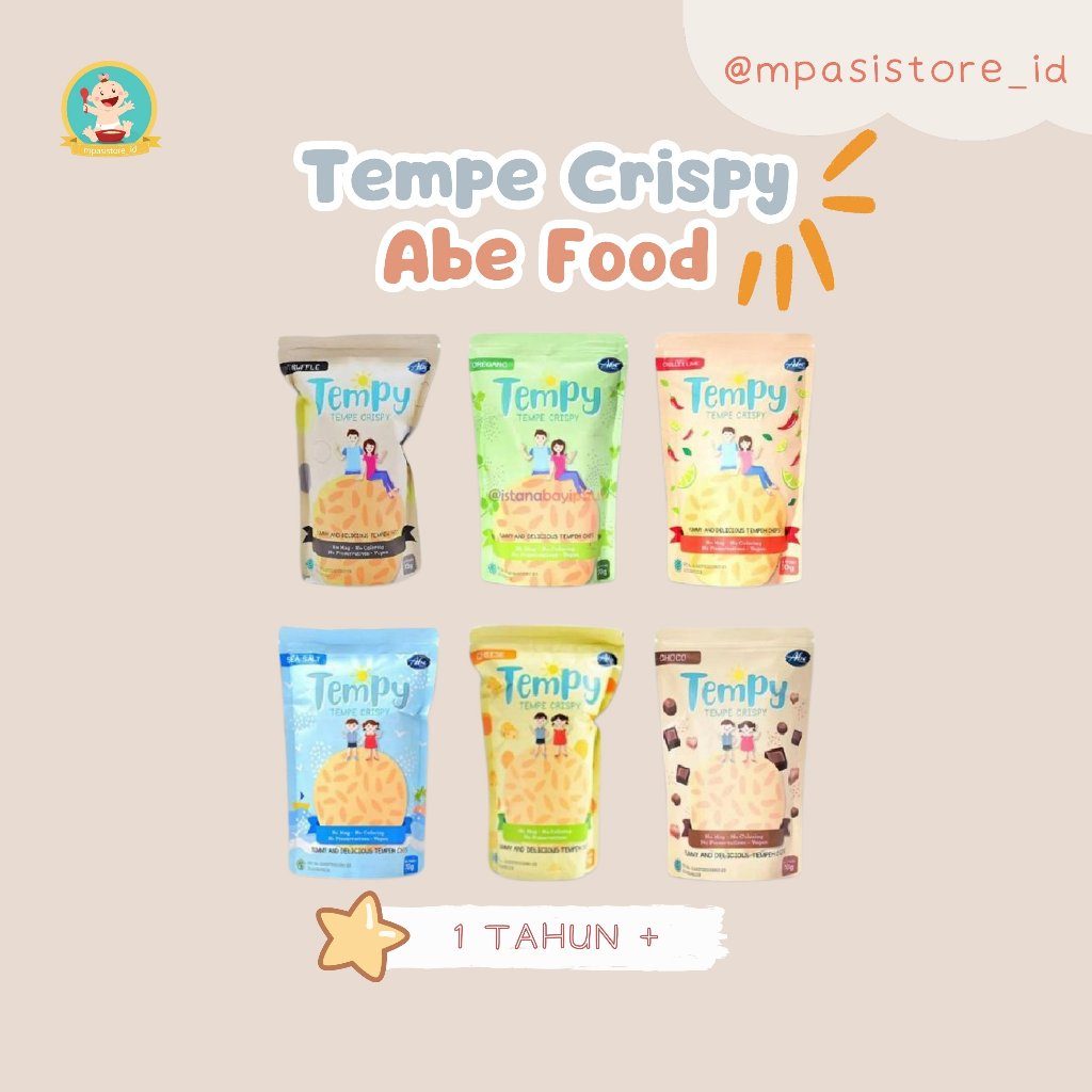 

Tempy Abe Tempe Crispy Snack Anak Usia 1 Tahun Keatas