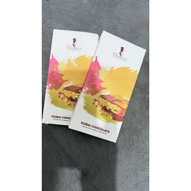 

Dubai Chocolate Carters Big Size (210gr) Cokelat Viral Original Dubai