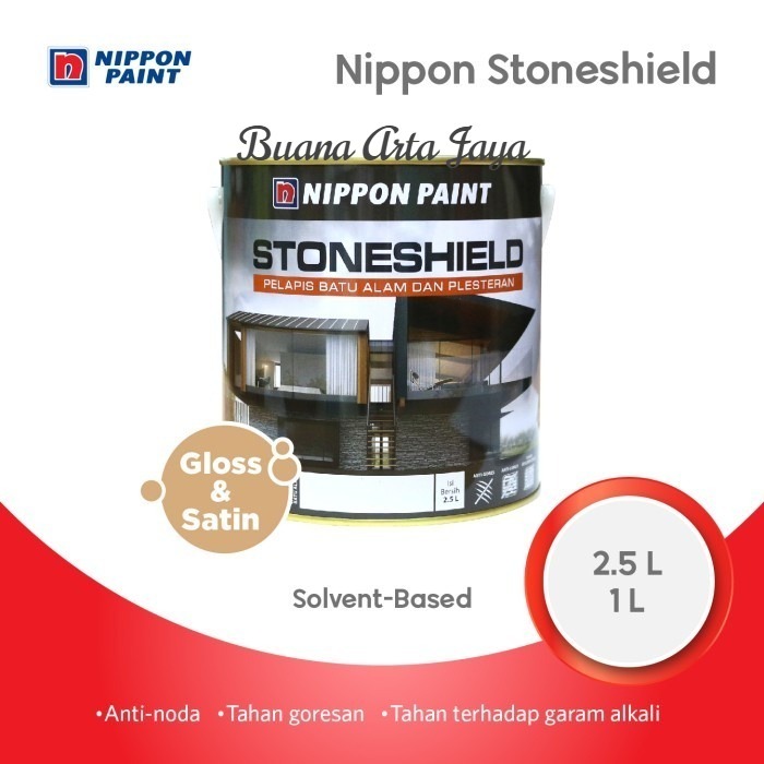 Nippon Paint Nippon Stoneshield Cat Batu Alam - 2,5 Liter ( Gallon )