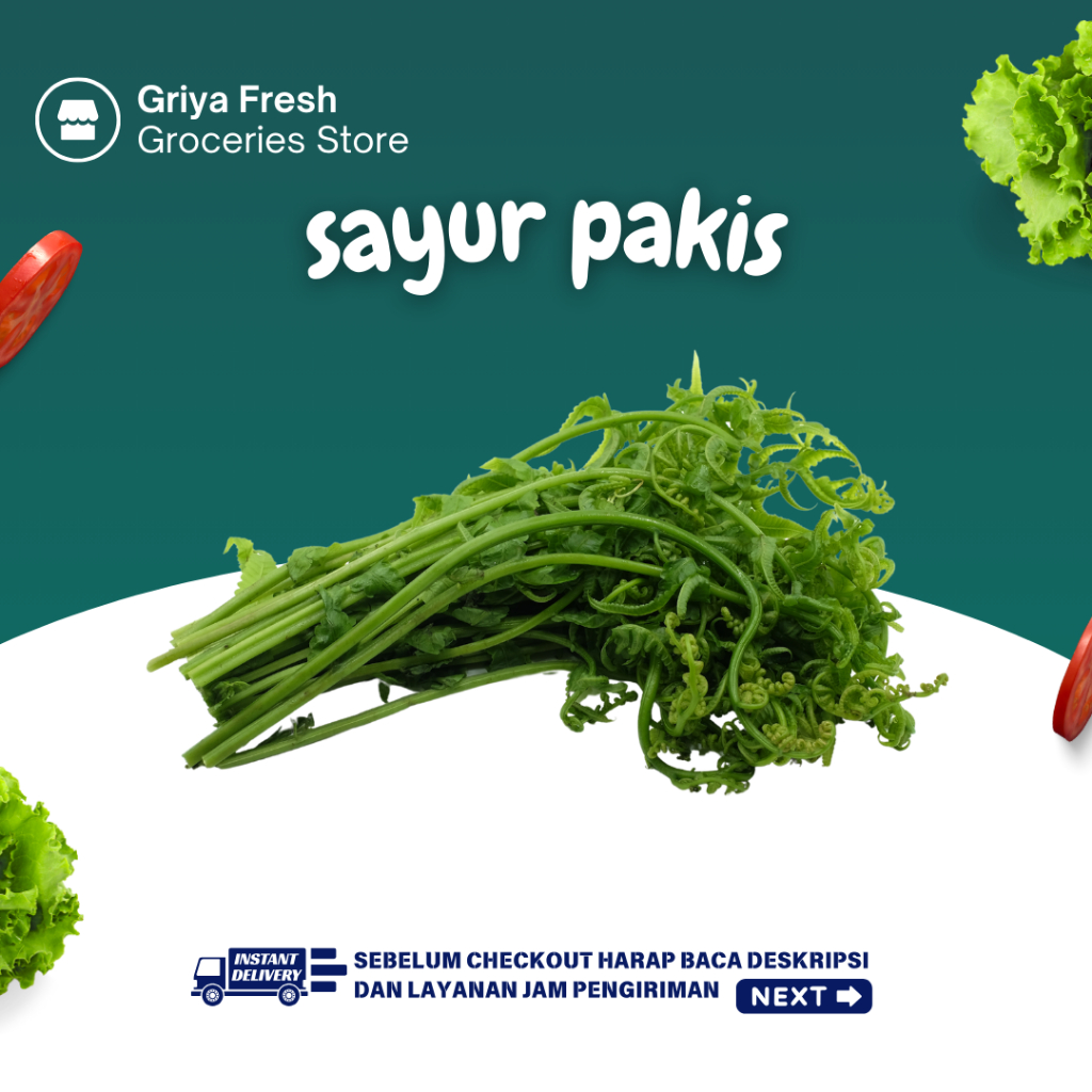 

Sayur Pakis Fresh 1 Ikat - Kirim Instant