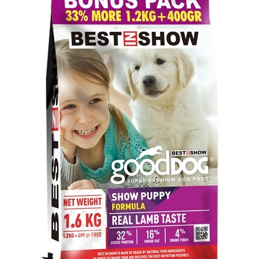 

23bagusmenshop - PETTO Best In Show Good Dog Puppy Lamb 1.6kg Makanan Kering Anjing