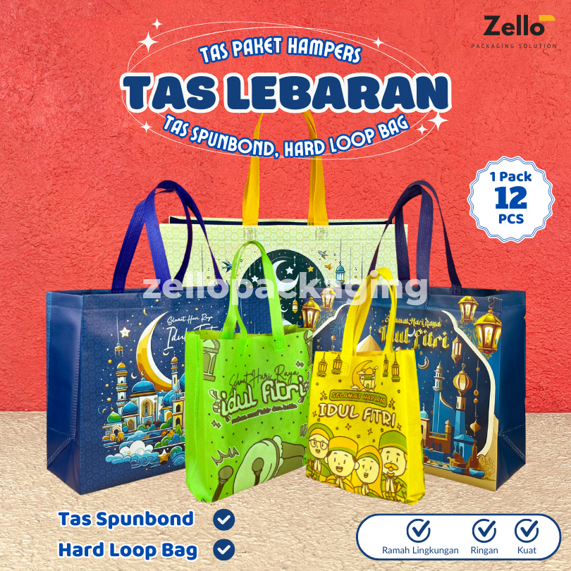 

Goodie Bag Idul Fitri Tas Parcel Lebaran Hampres Sembako Motif Cetak Kemasan Kain Spunbond Bingkisan