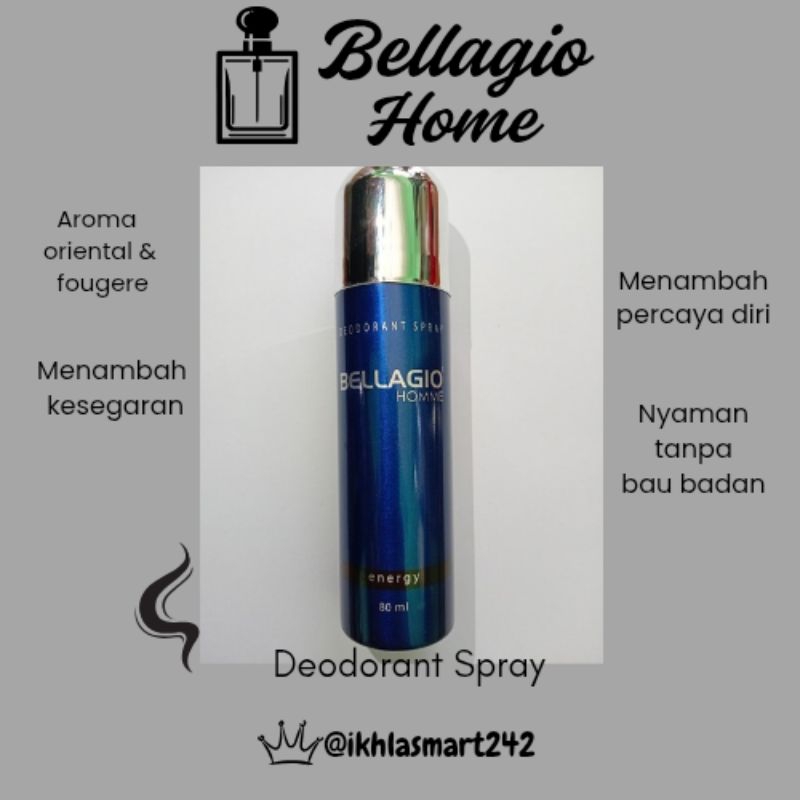 BELLAGIO HOMME Energy Deodorant Spray 80ml