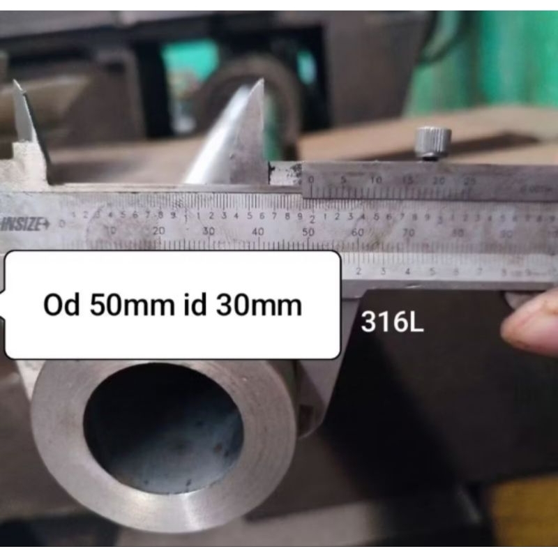pipa stenlis seamless od 50mm id 30mm