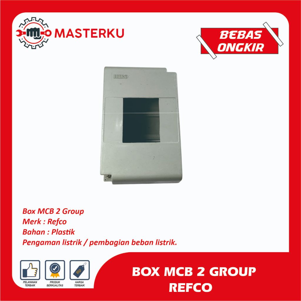 BOX MCB 2 GRUP/ PANEL MCB / PENGAMAN LISTRIK / PEMBAGIAN LISTRIK REFCO