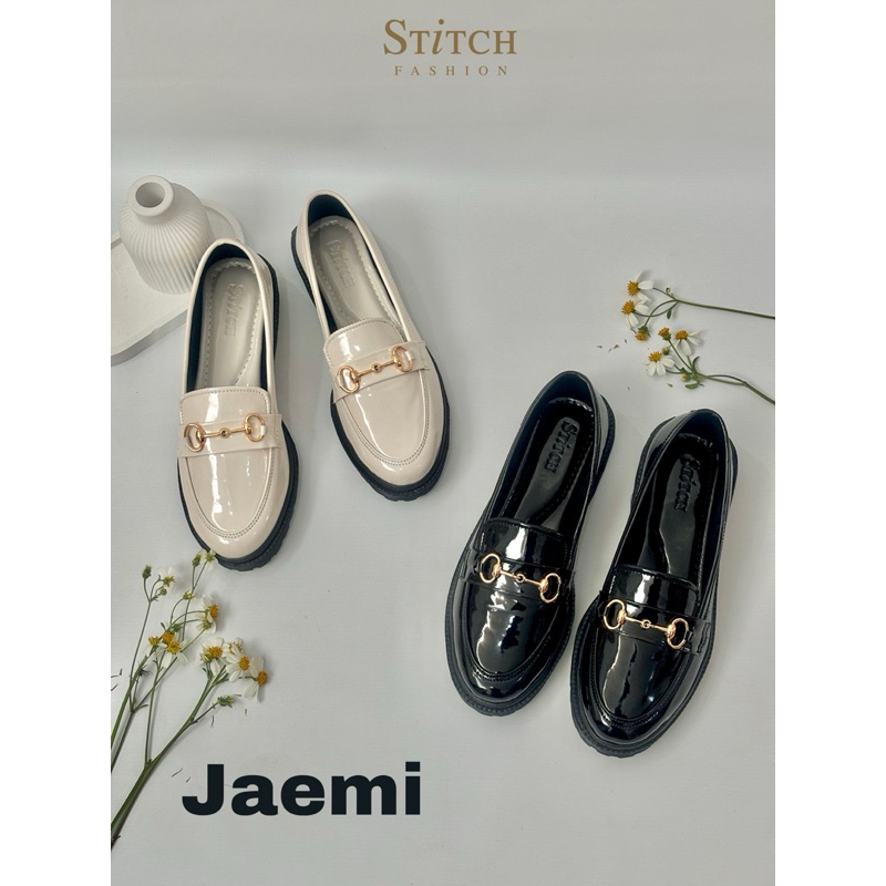 stitchshoes Jaemi sepatu wanita Docmart hak 3cm