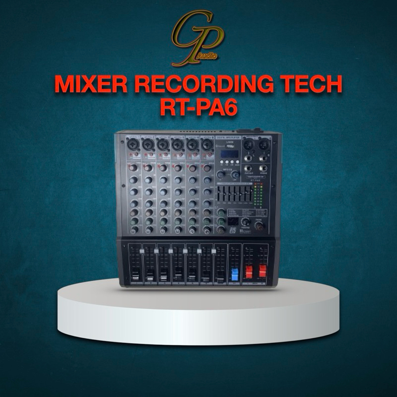 Recording Tech Rt-Pa6 Professional Stereo Mixer | Rt Pa 6 - Rt Pay