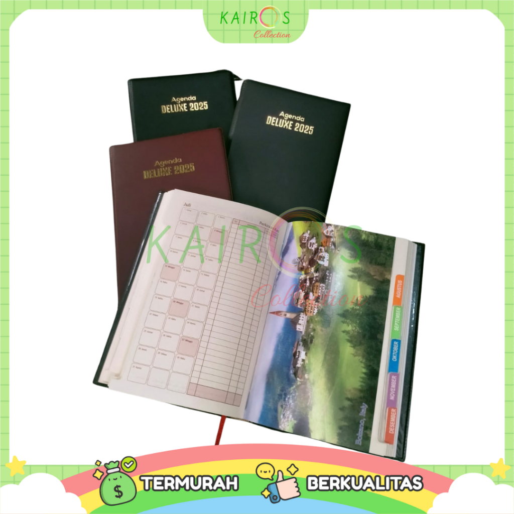 

Buku Agenda 2025 Deluxe Aneka Warna Cover Leather