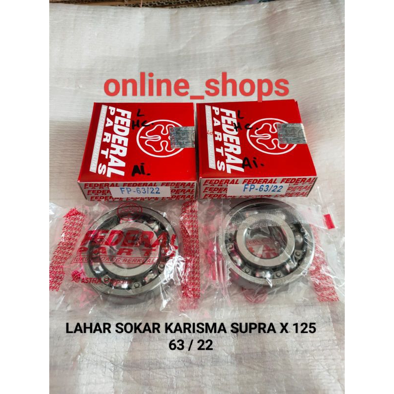 Bearing kruk as lahar sokar kiri kanan 63 / 22 honda karisma supra x 125 FEDERAL