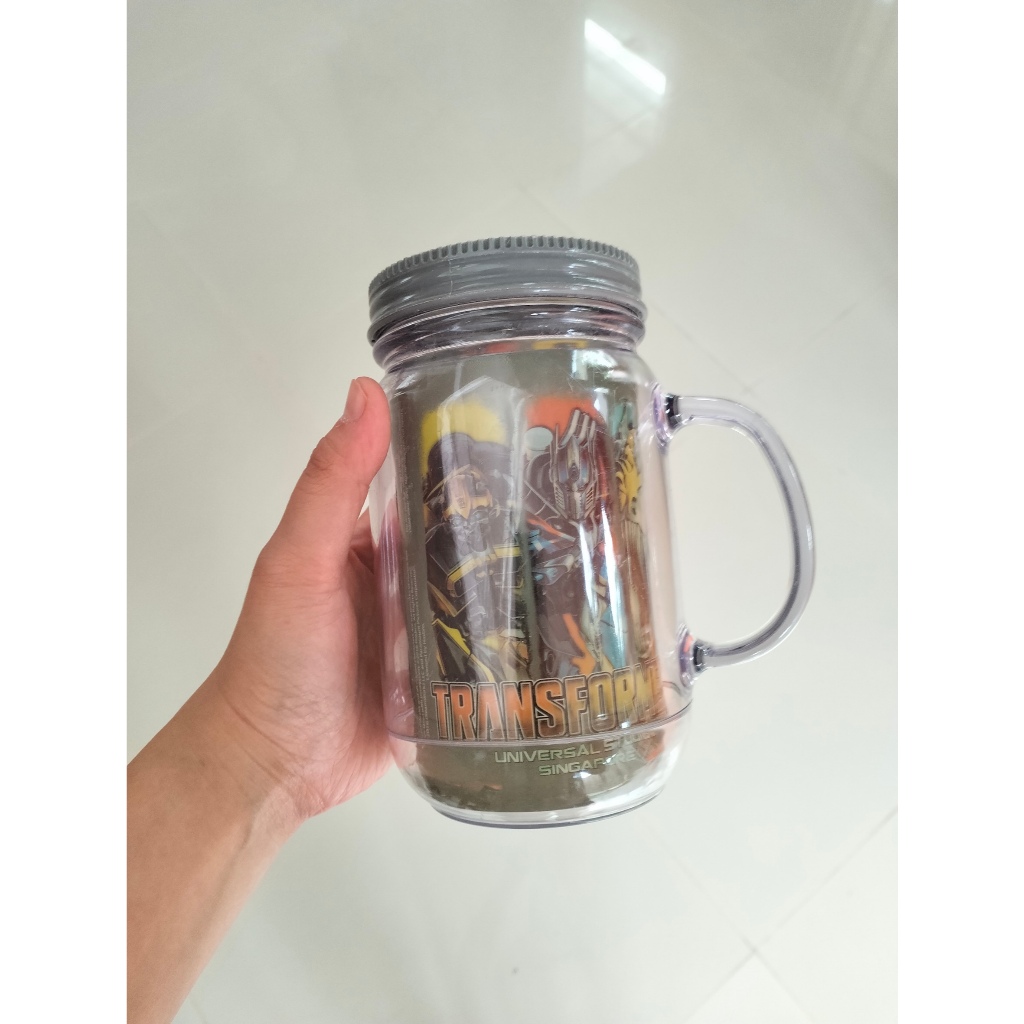 cup cangkir dengan tutup plastik 500 ml