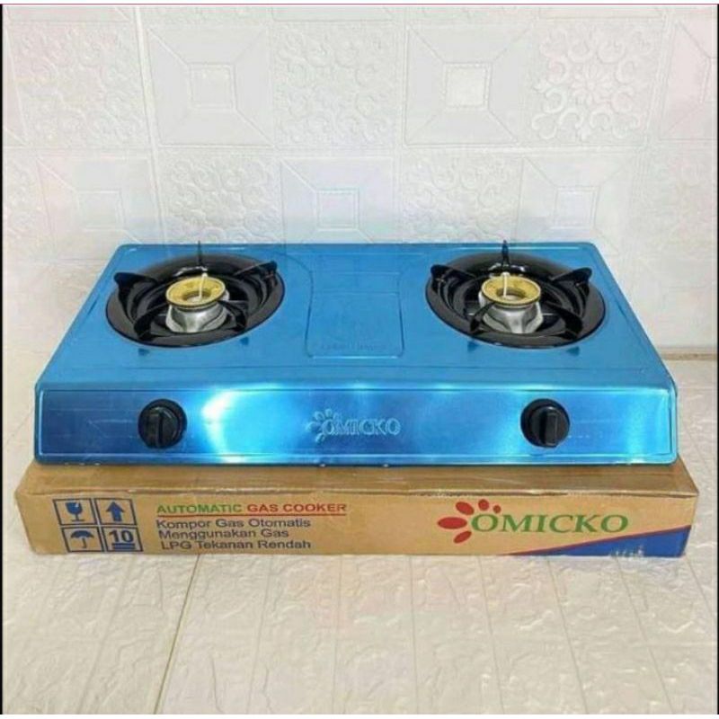 KOMPOR GAS DUA TUNGKU OMICKO / KOMPOR GAS 2 TUNGKU OMICKO