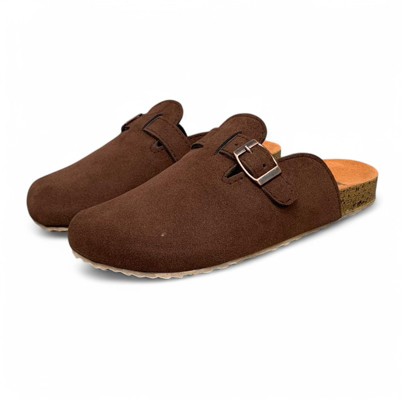 Zeya Sepatu Sandal Bustong Anak Laki Laki Dan Perempuan Bahan Lembut Usia 4-7Tahun Noah Brown Sol Ka