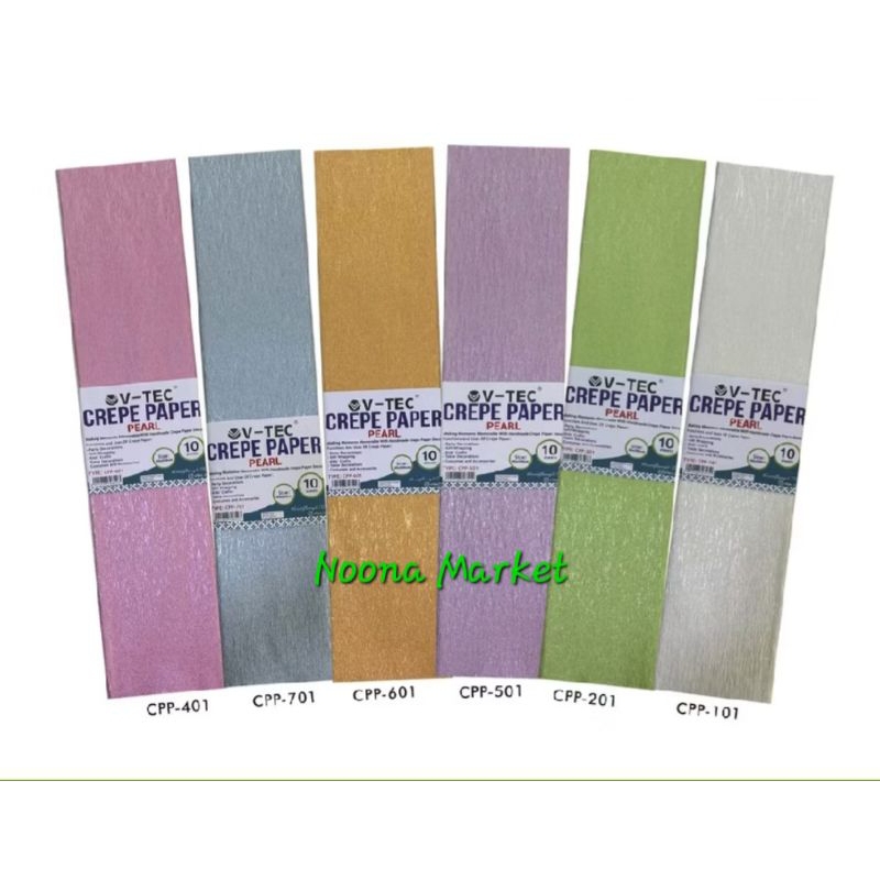 

Kertas Krep Lembaran Pastel & Kilap