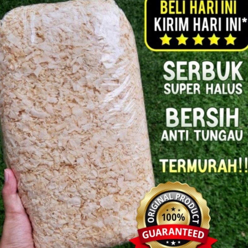 Serbuk kayu sarang hamster lolohan burung anak kucing kelinci tikus