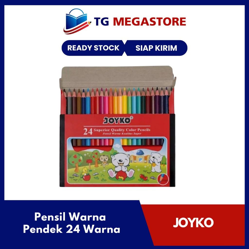 

Pensil Warna Joyko Pendek 24 Warna