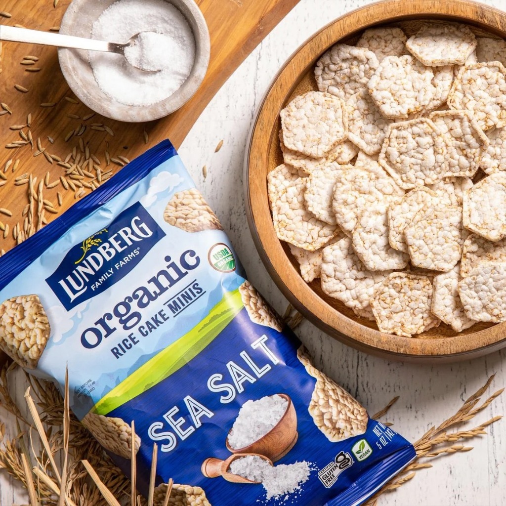 

Camilan Makanan Ringan Snack Impor Premium USA Lundberg Family Farms Rice Cake Mini 142 Gr Varian Buffalo Ranch, Sea Salt, White Cheddar, Apple Pie