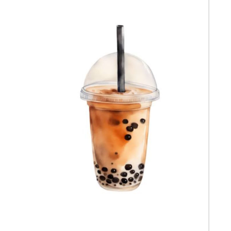 

Es Milk tea brown sugar