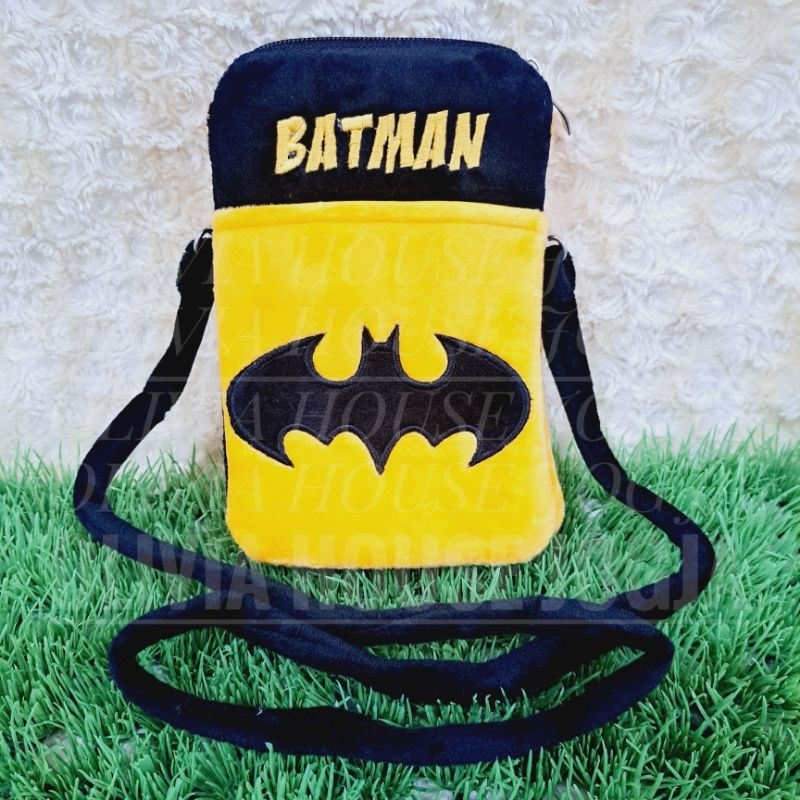 Tas Slempang Batman Panjang Sling Bag Batman 2 Rest Tas Batman Hitam Kuning