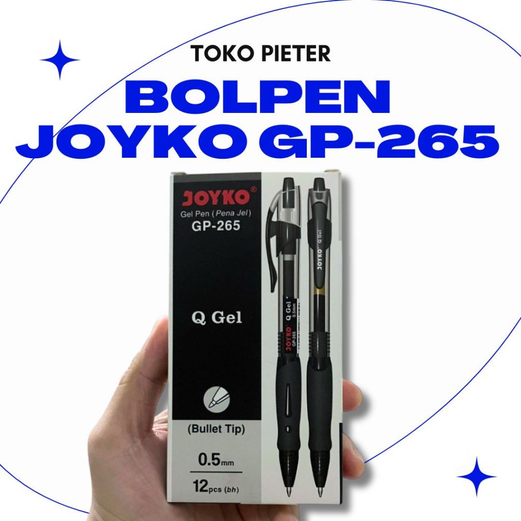 

MG - PULPEN GEL Q3 GP-265NT JOYKO 0.5 MM 12 PCS SURABAYA