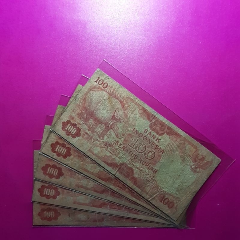 uang kuno 100 rupiah badak 1977