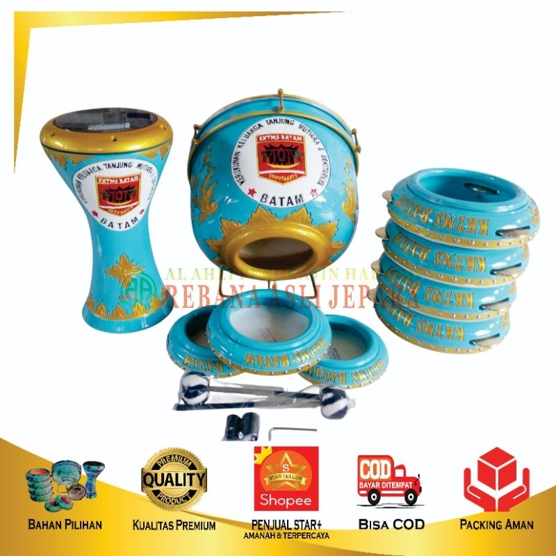 Rebana Hadroh Full Set Pengrajin Jepara Berkualitas