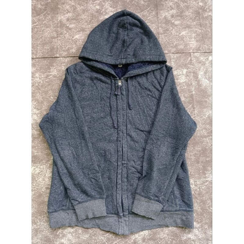 ZIP HOODIE SHERPA UNIQLO XL SECOND